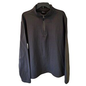 32 Degrees Black Quarter Zip Pullover Men's XL Long Sleeve Micro Fleece Lined